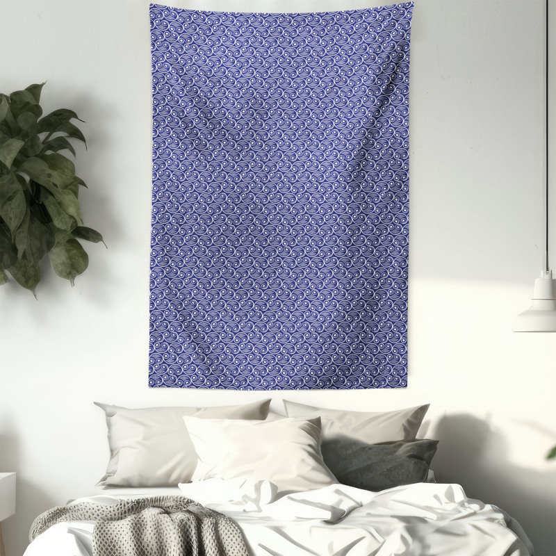 Curves Spirals Tapestry