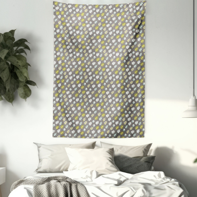 Simplistic Flat Art Flora Tapestry