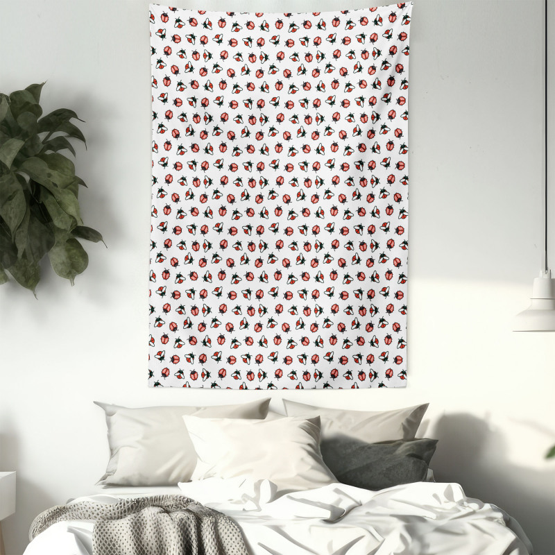 Cartoon Beetle Design Tapestry