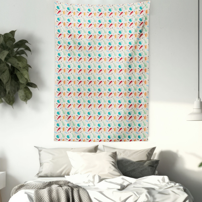 Abstract Fruit Pattern Tapestry