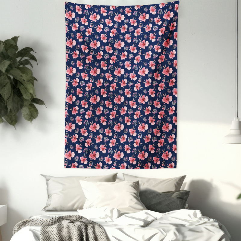 Brush Flower Bouquet Tapestry