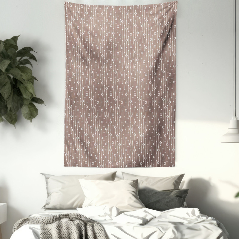 Coffee Beans and Stripes Tapestry