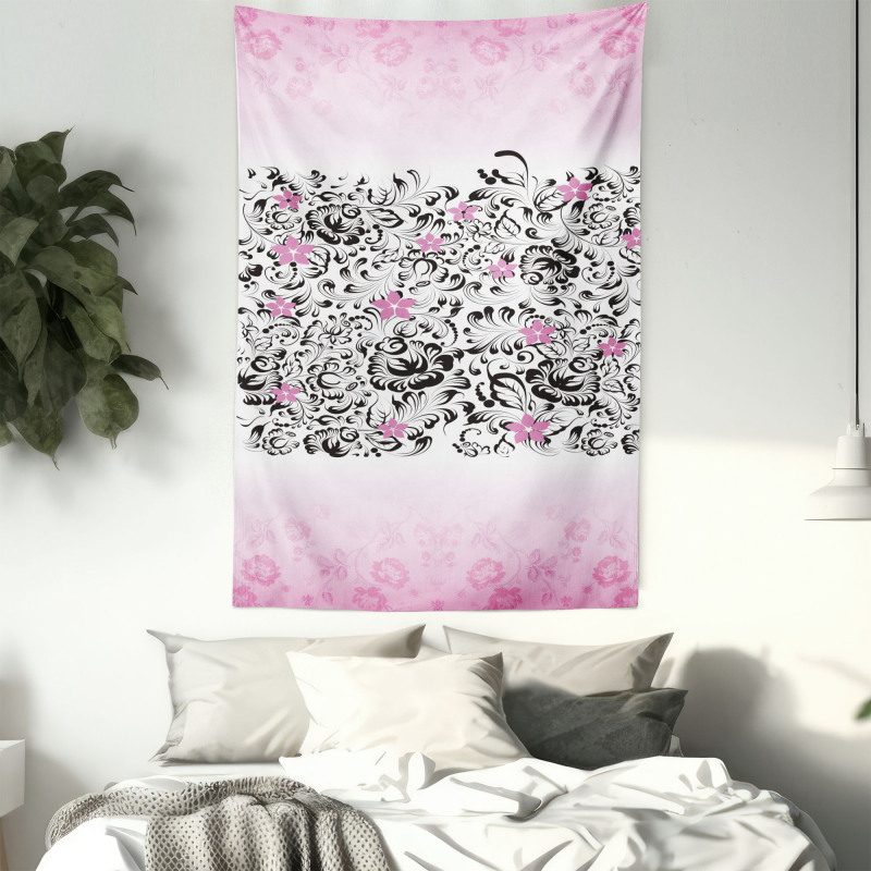 Swirling Flowes Tapestry