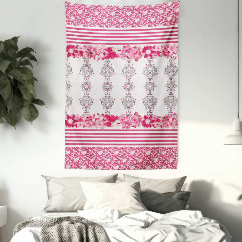 Damask and Ladybugs Tapestry