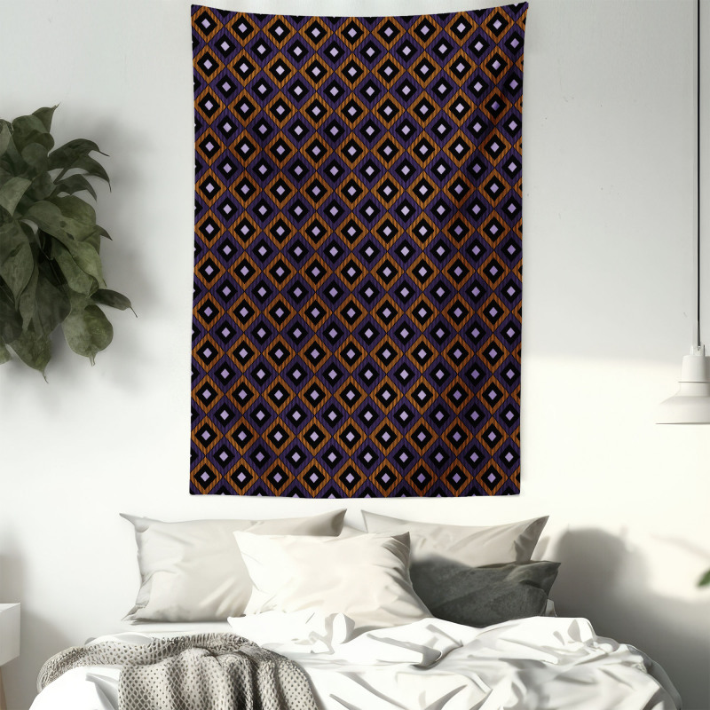 Diamonds Hatch Lines Tapestry