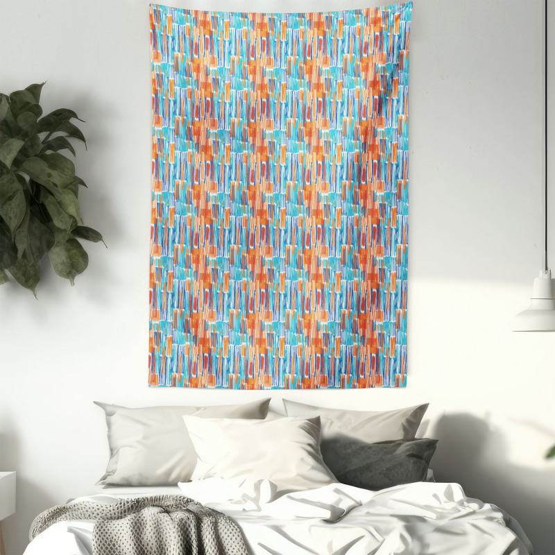 Brush Stroke Arrangement Tapestry