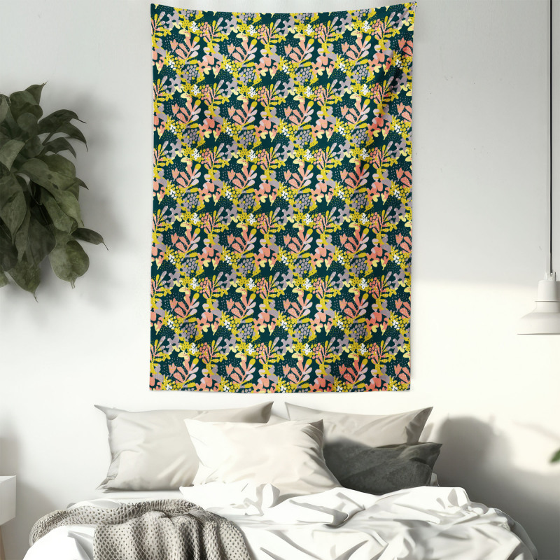 Abstract Soft Spring Foliage Tapestry