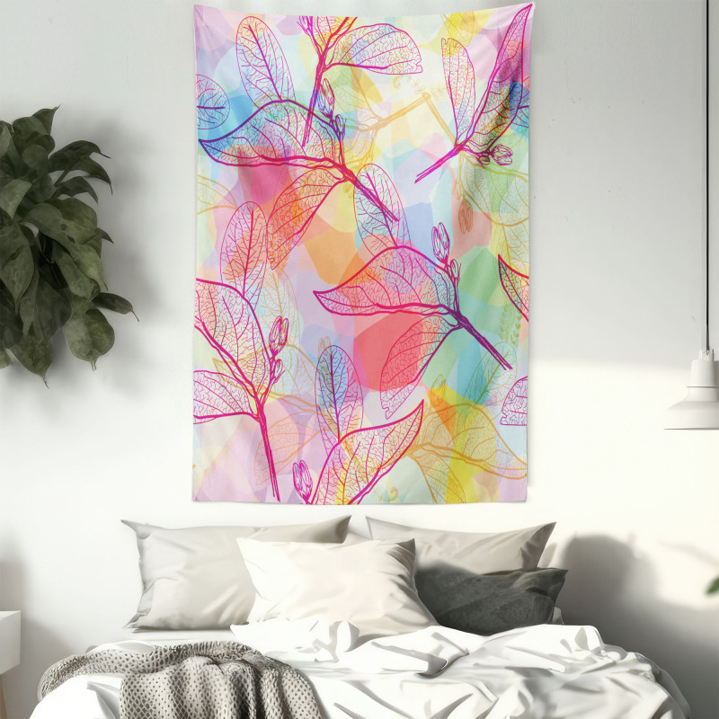 Colorful Abstract Foliage Tapestry