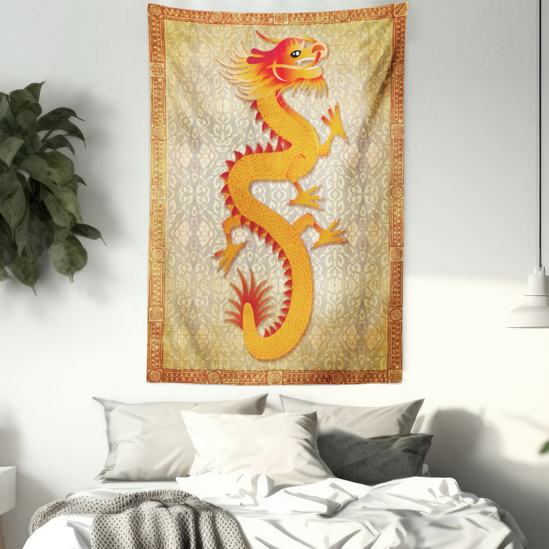 Chinese Folk Elements Tapestry