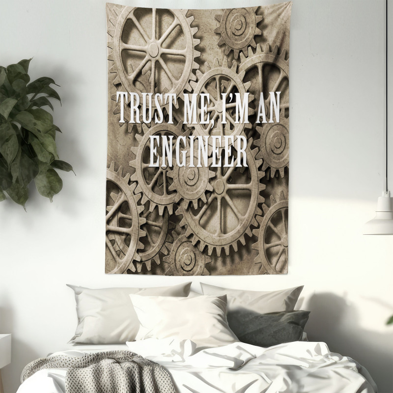 Funny Engineer Words Tapestry