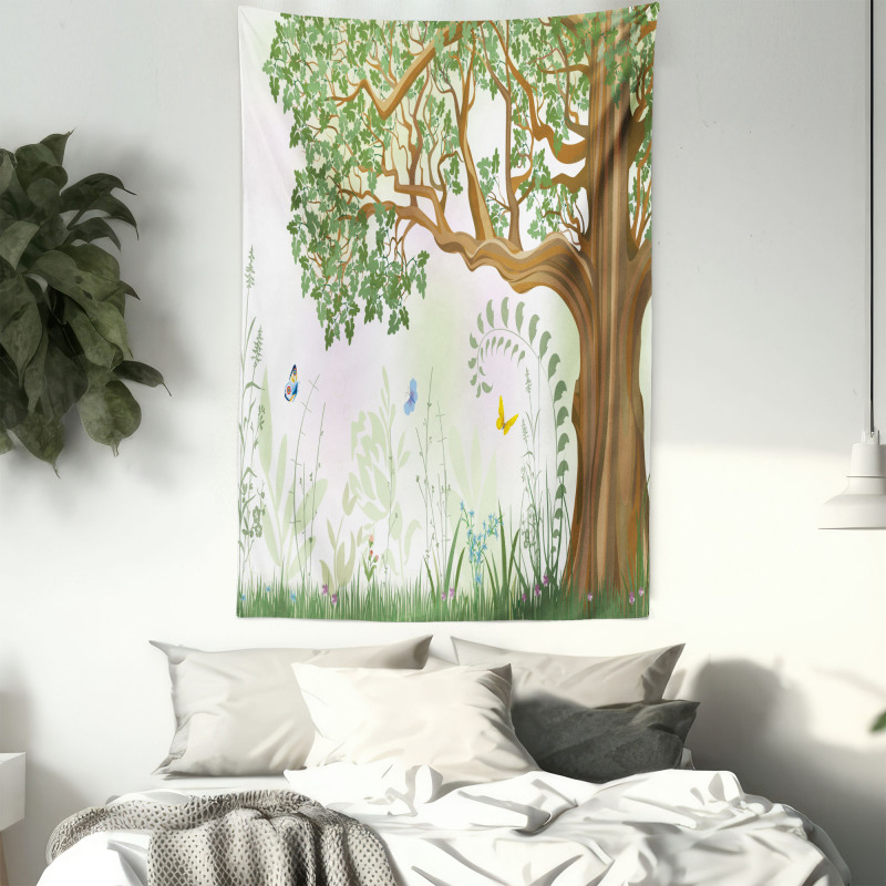Spring Butterfly Paint Tapestry