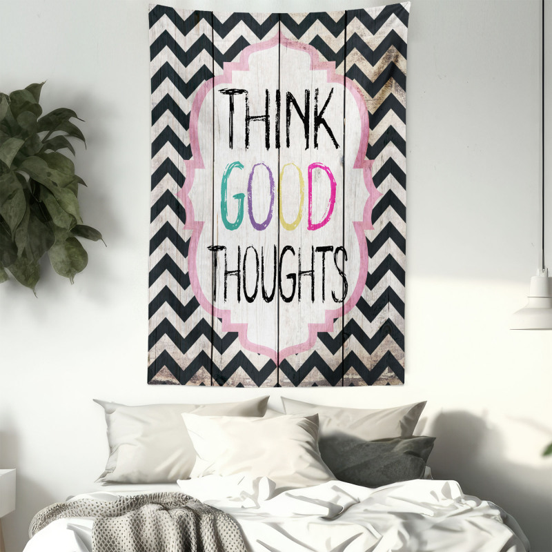 Think Thoughts Message Tapestry