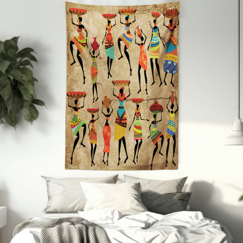 Woman Silhouettes Tapestry