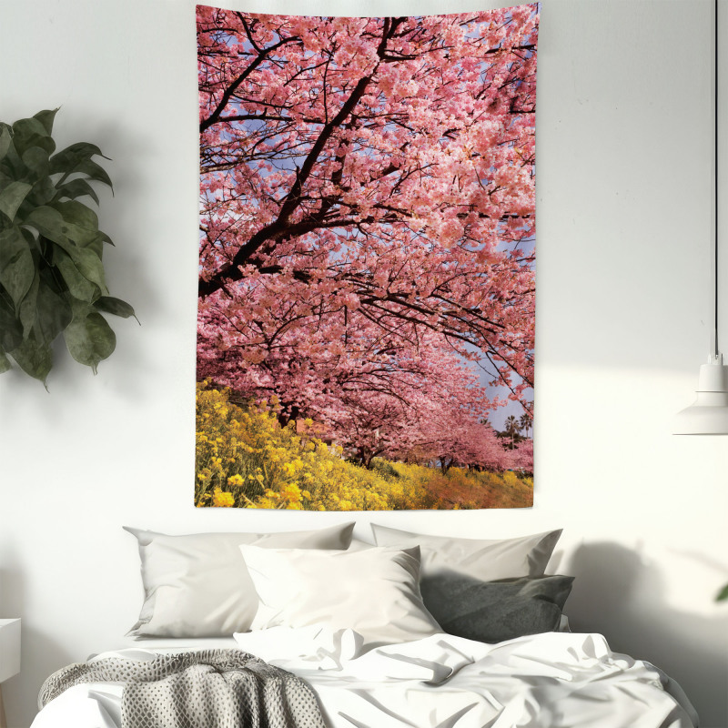 Spring Sakura Japanese Tapestry