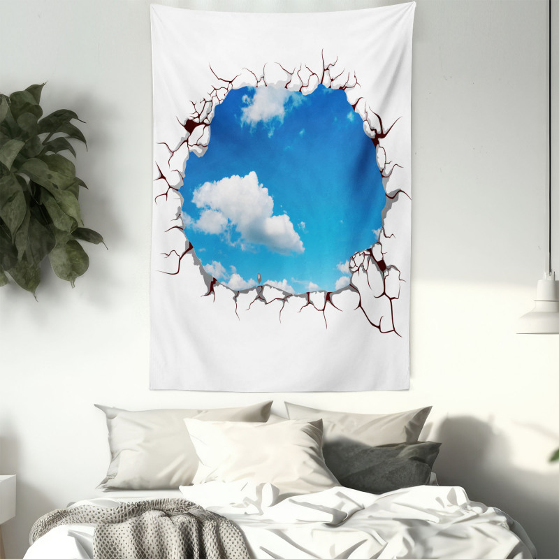 Clouds Scene from Crack Modern Tapestry