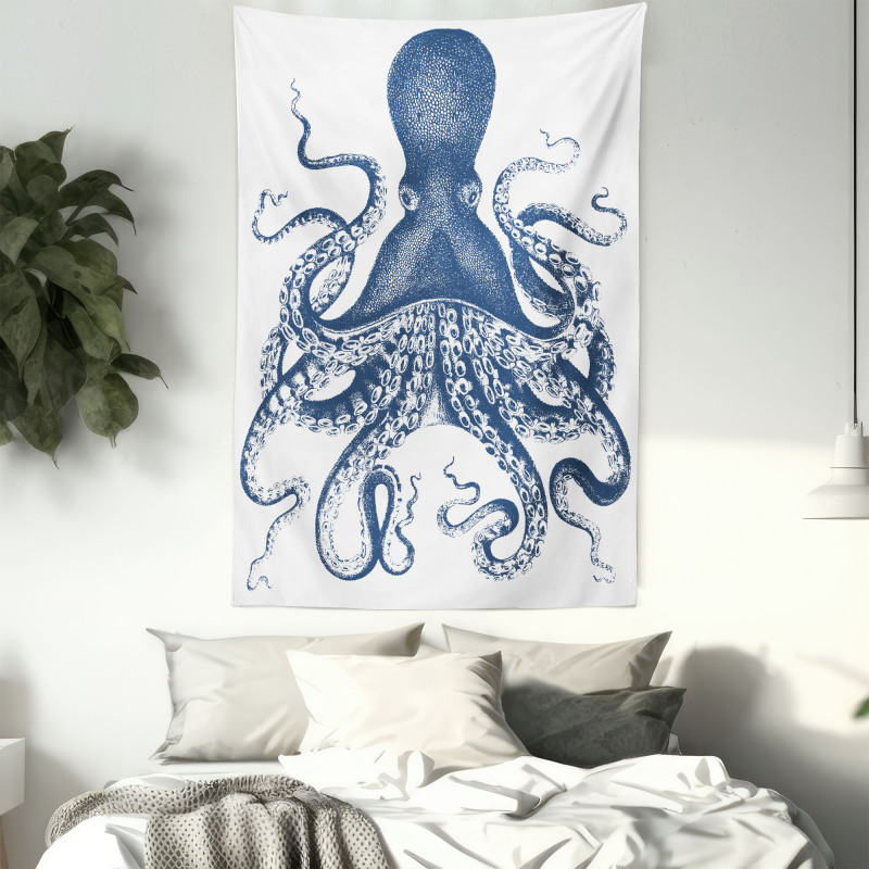 Grunge Sea Creature Tapestry