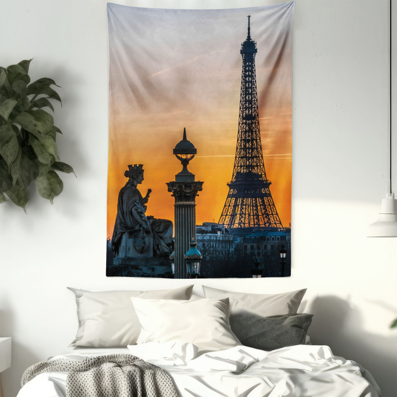 Historic Sunset Sky Scenery Tapestry