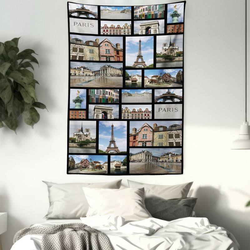 France Iconic Landmarks Photo Tapestry