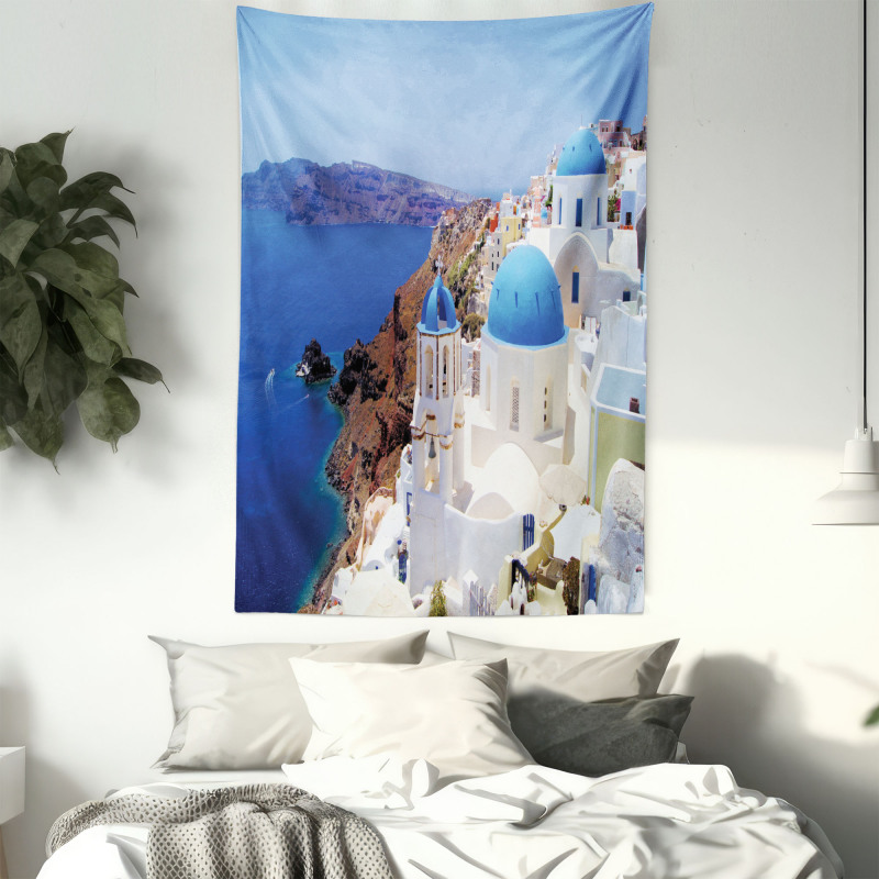 Mediterranean Shore Photo Tapestry