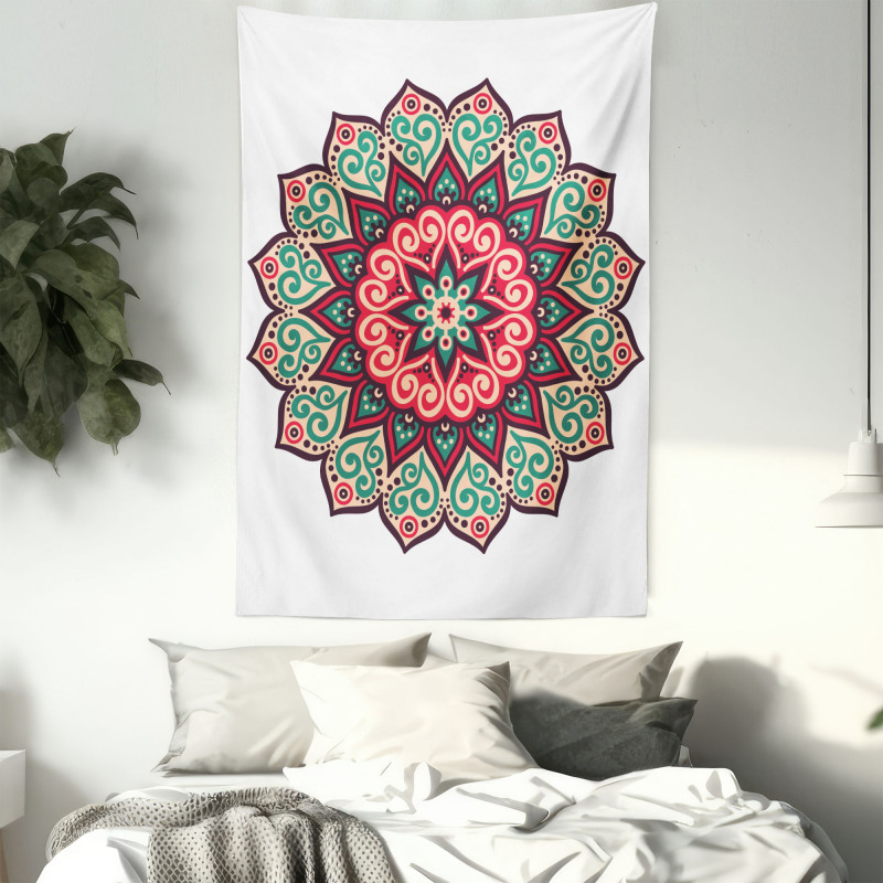 Retro Traditional Mandala Tapestry