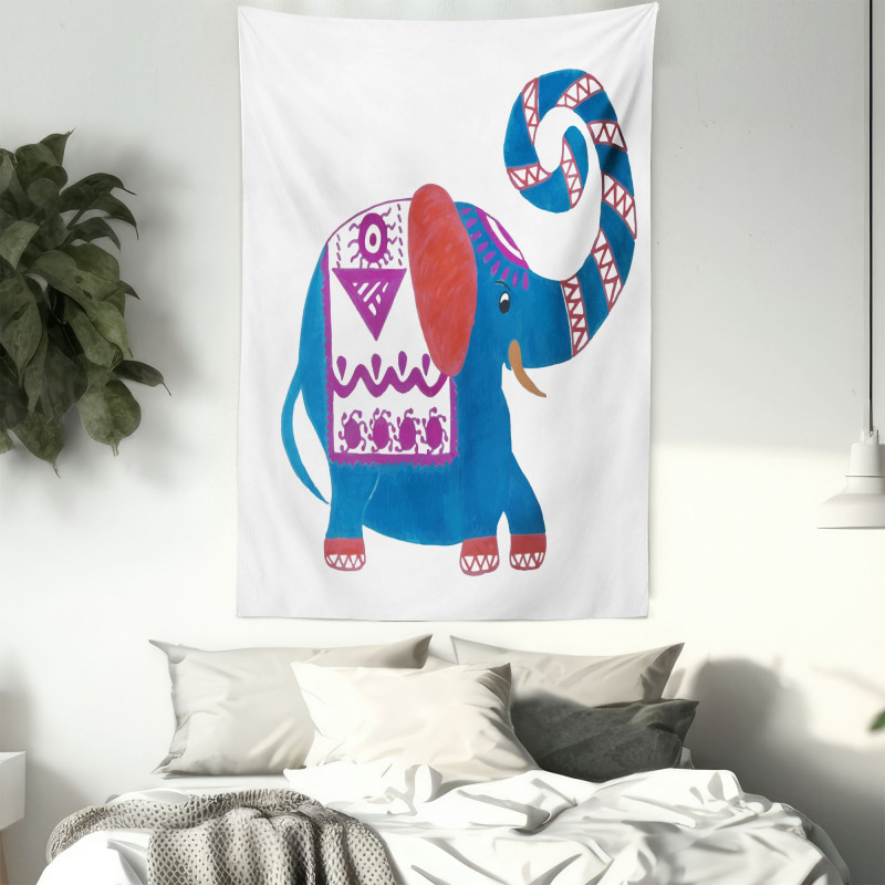 Elephant Nose Doodle Tapestry