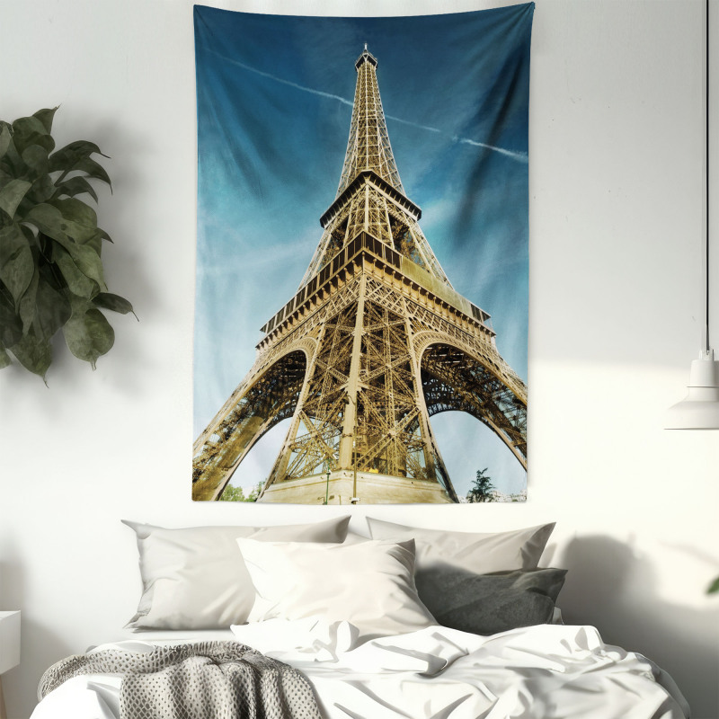 Paris Park Skyline Tapestry