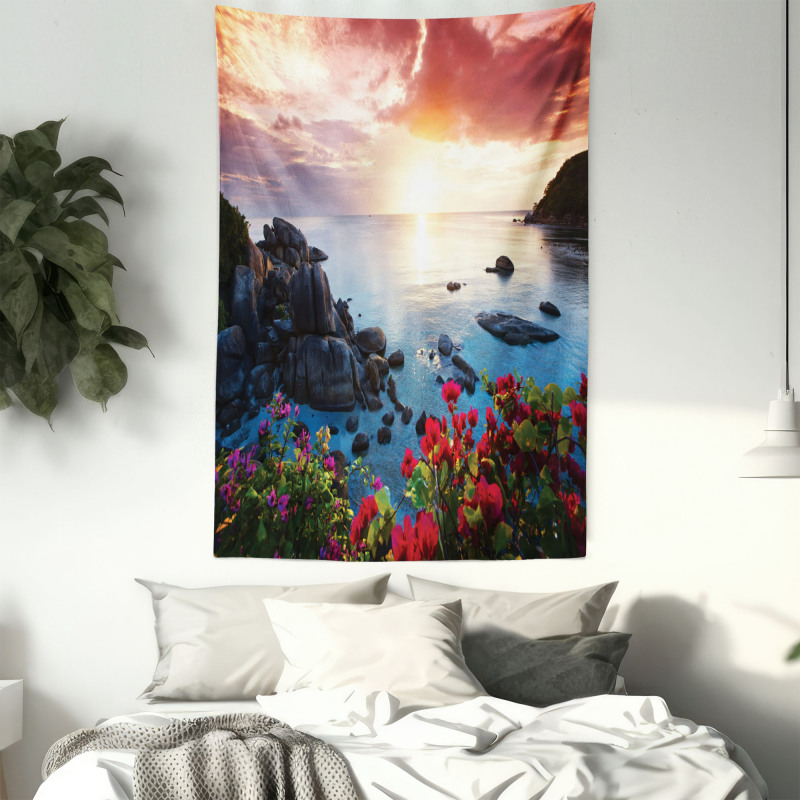 Poppy Carnations Spring Tapestry