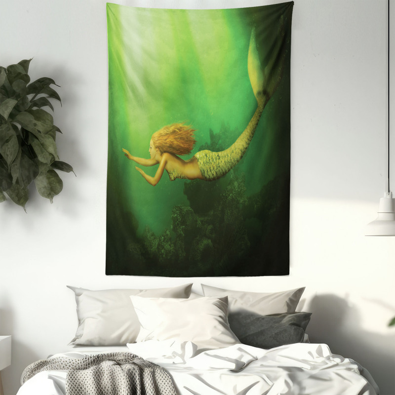 Mermaid with Fish Tail Tapestry