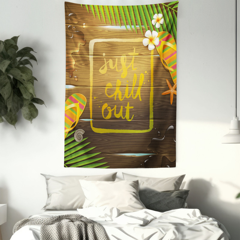 Summer Theme Calligraphy Tapestry