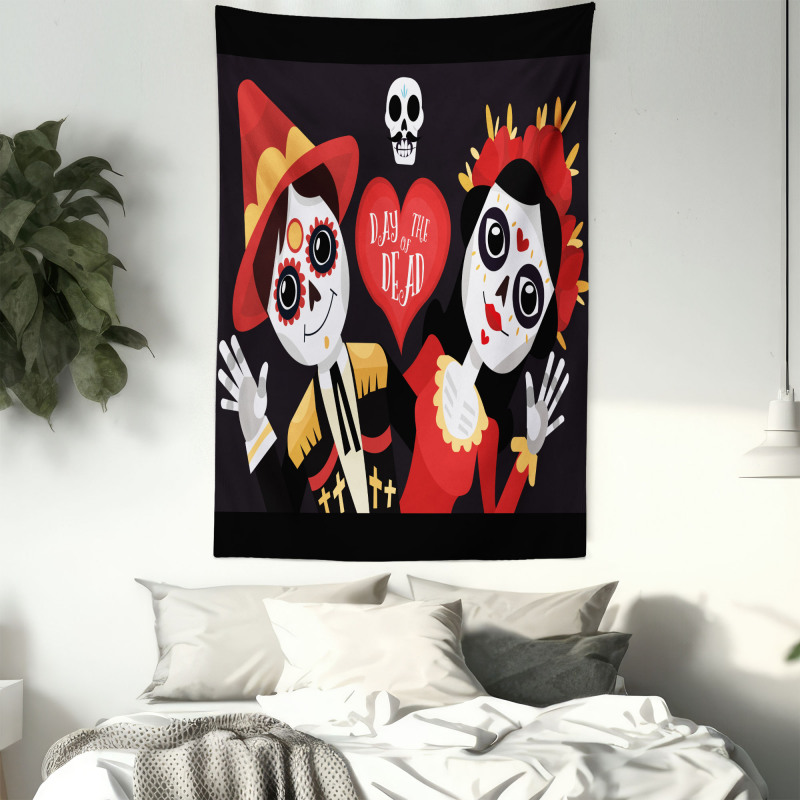 Sugar Skull Art Tapestry