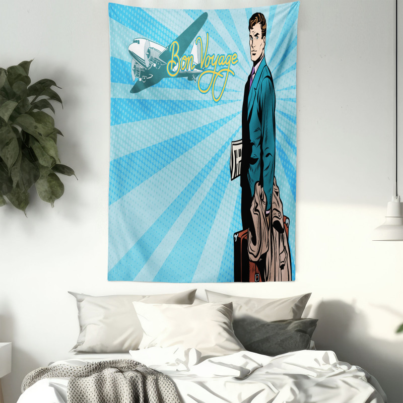 Retro Handsome Passenger Tapestry