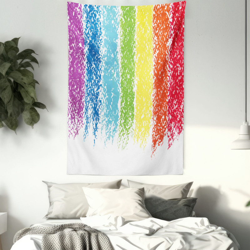 Cheerful Pastel Painting Tapestry