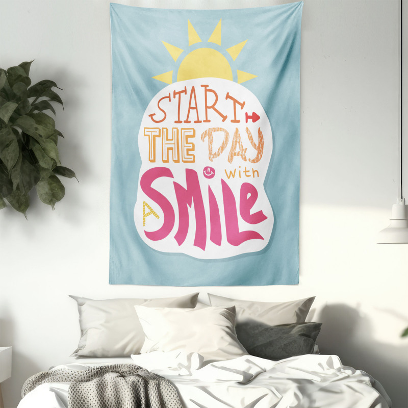 Start with a Smile Tapestry