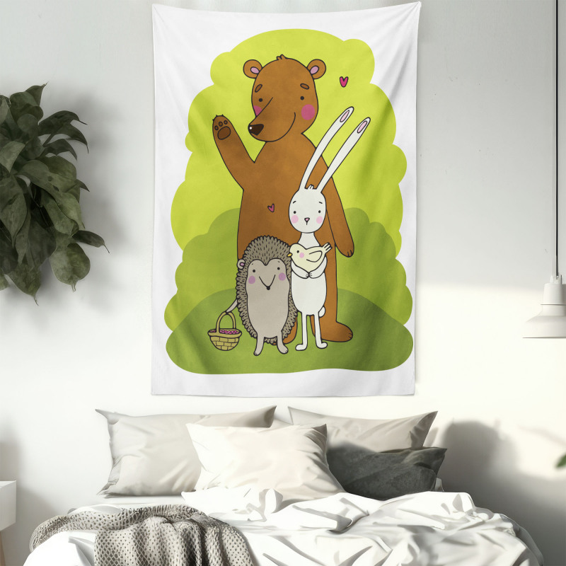 Simple Animals Tapestry