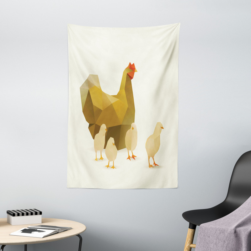 Polygonal Animal Art Tapestry