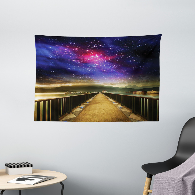 Galaxy Cosmos Bridge Wide Tapestry