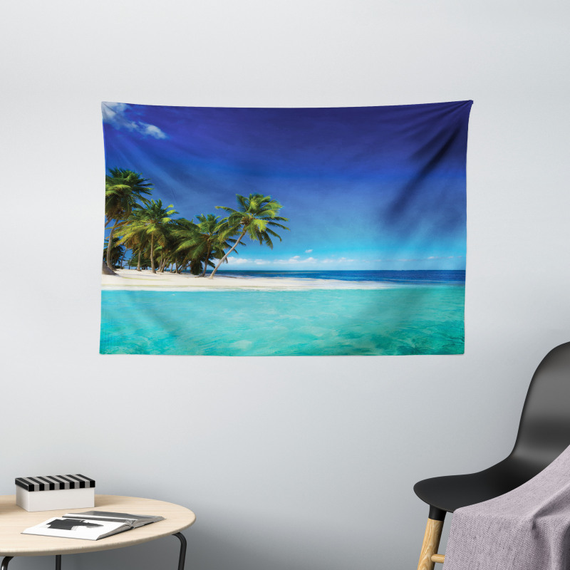 Seaside Nature Tropic Wide Tapestry