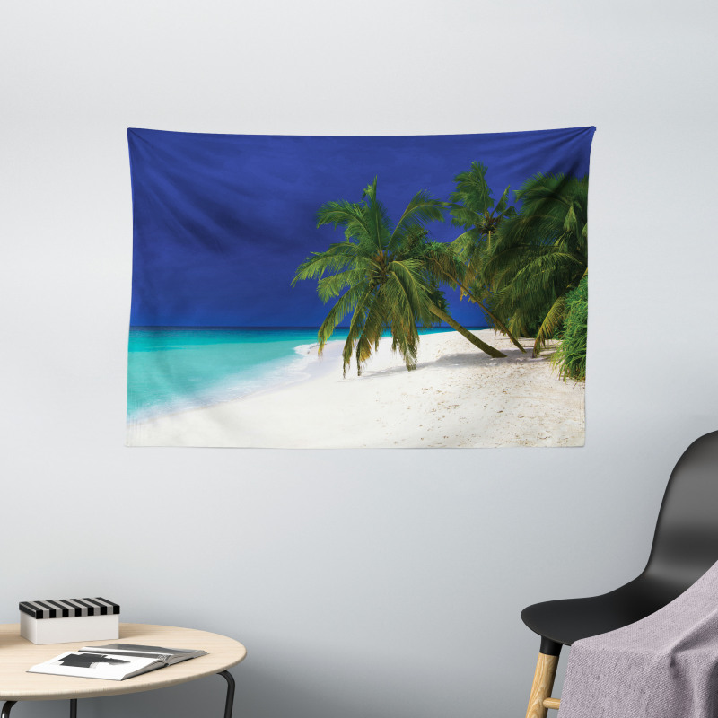 Untouched Coastline Wide Tapestry