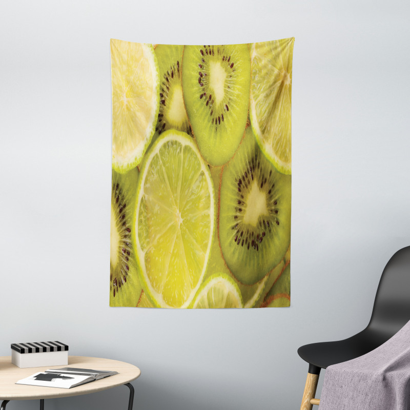 Close up Exotic Fruit and Lime Tapestry