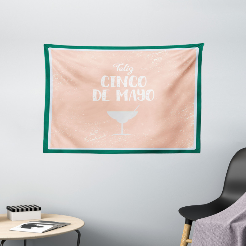 Cinco de Mayo Cocktail Wide Tapestry