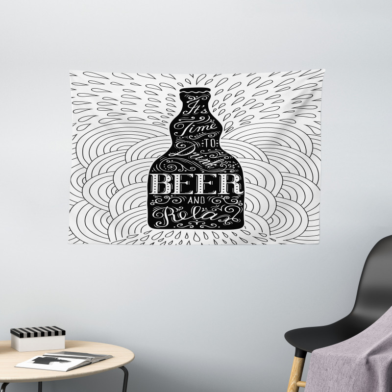 It's Time to Drink Beer Wide Tapestry