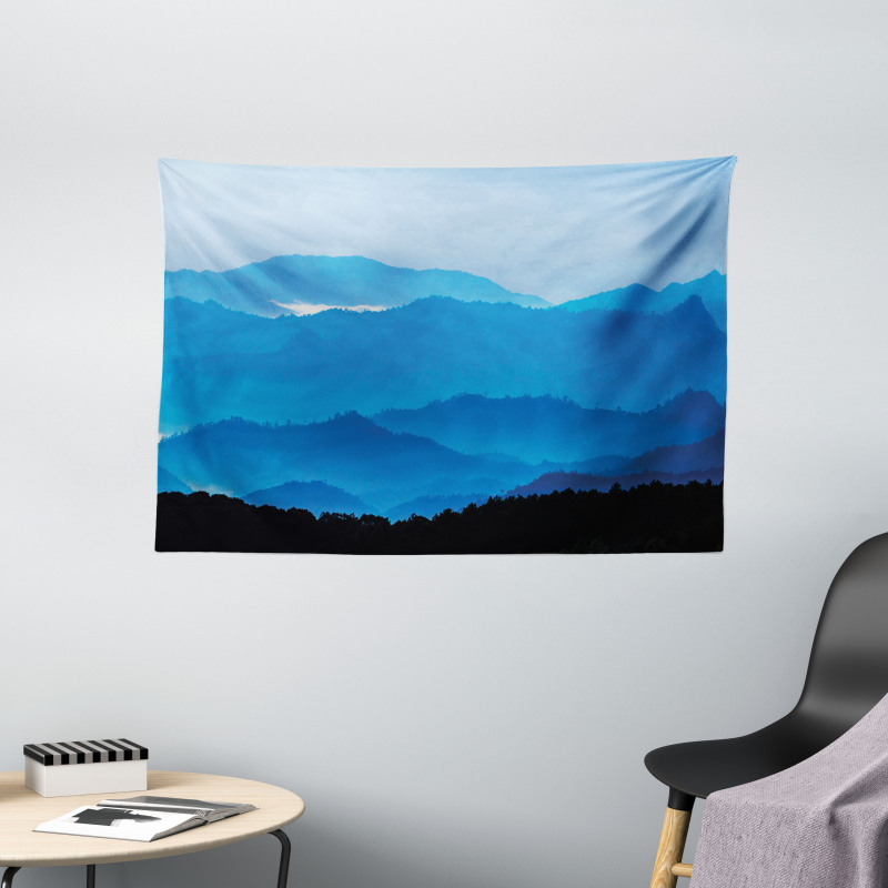 Misty Mountain Levels Wide Tapestry