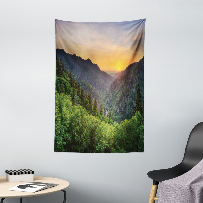 Newfound Gap Sunset Tapestry