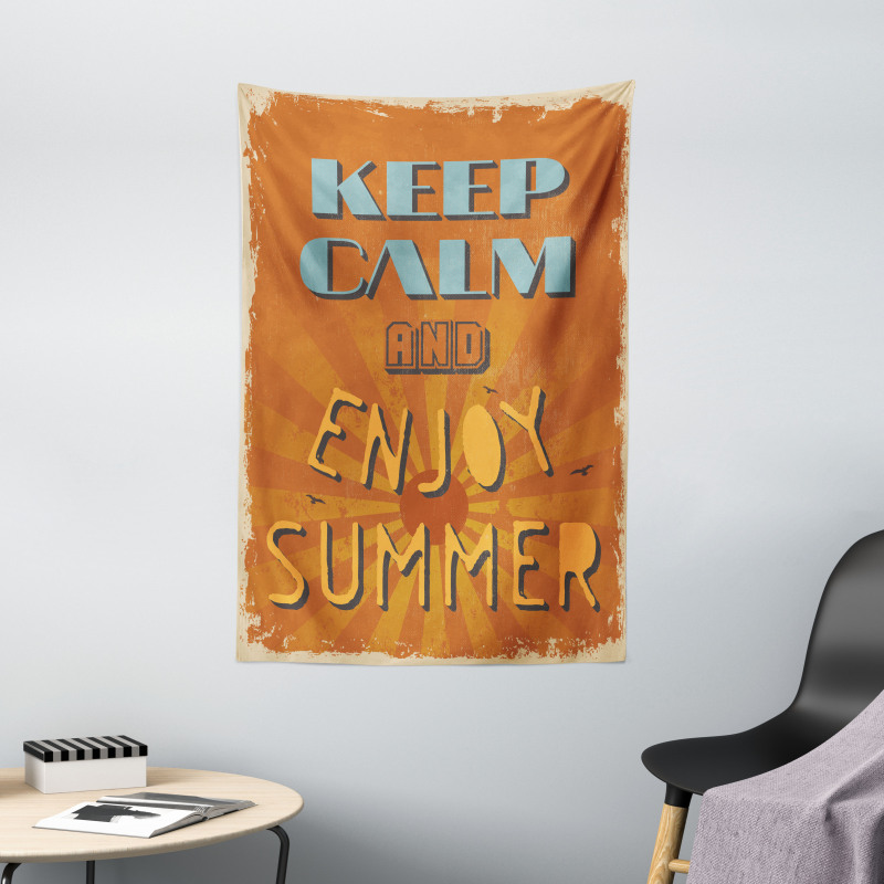 Retro Enjoy Summer Beams Tapestry