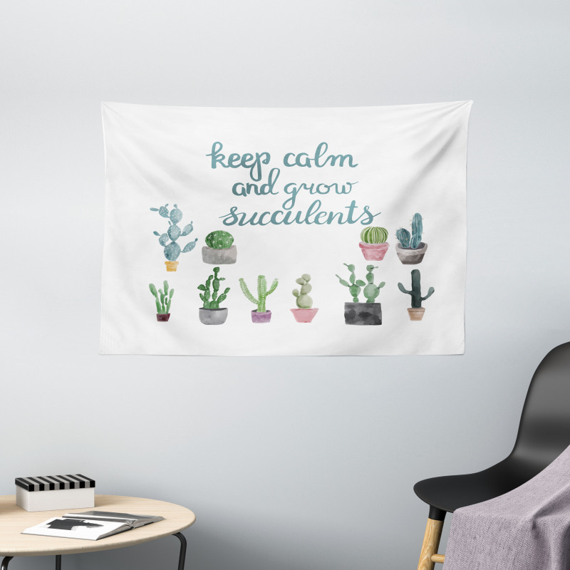 Grow Succulents Plant Pot Wide Tapestry