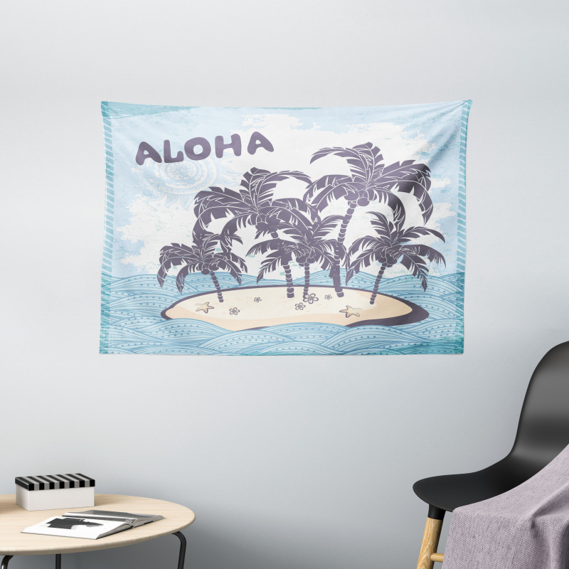 Hawaiian Island Wide Tapestry