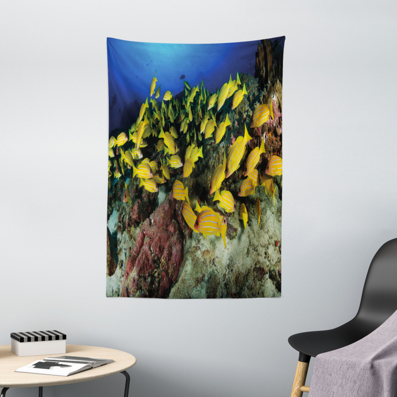 Tropical Fish Coral Reef Tapestry