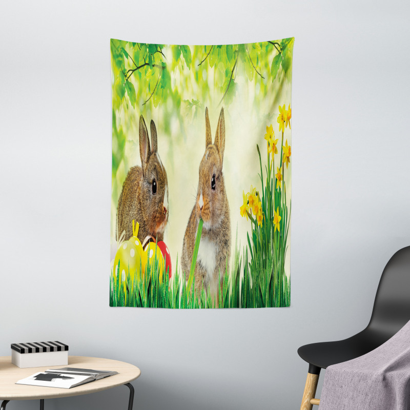 Easter Rabbits Tapestry
