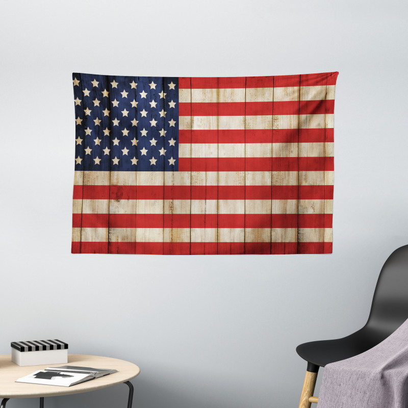 Independence Day in July Wide Tapestry