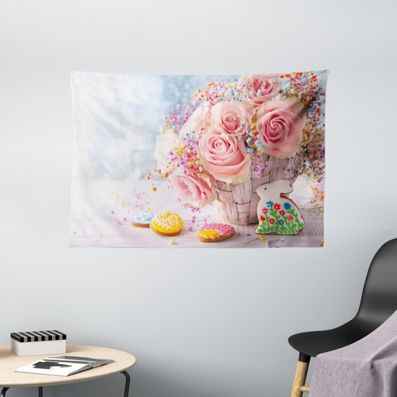 Spring Time Holidays Wide Tapestry